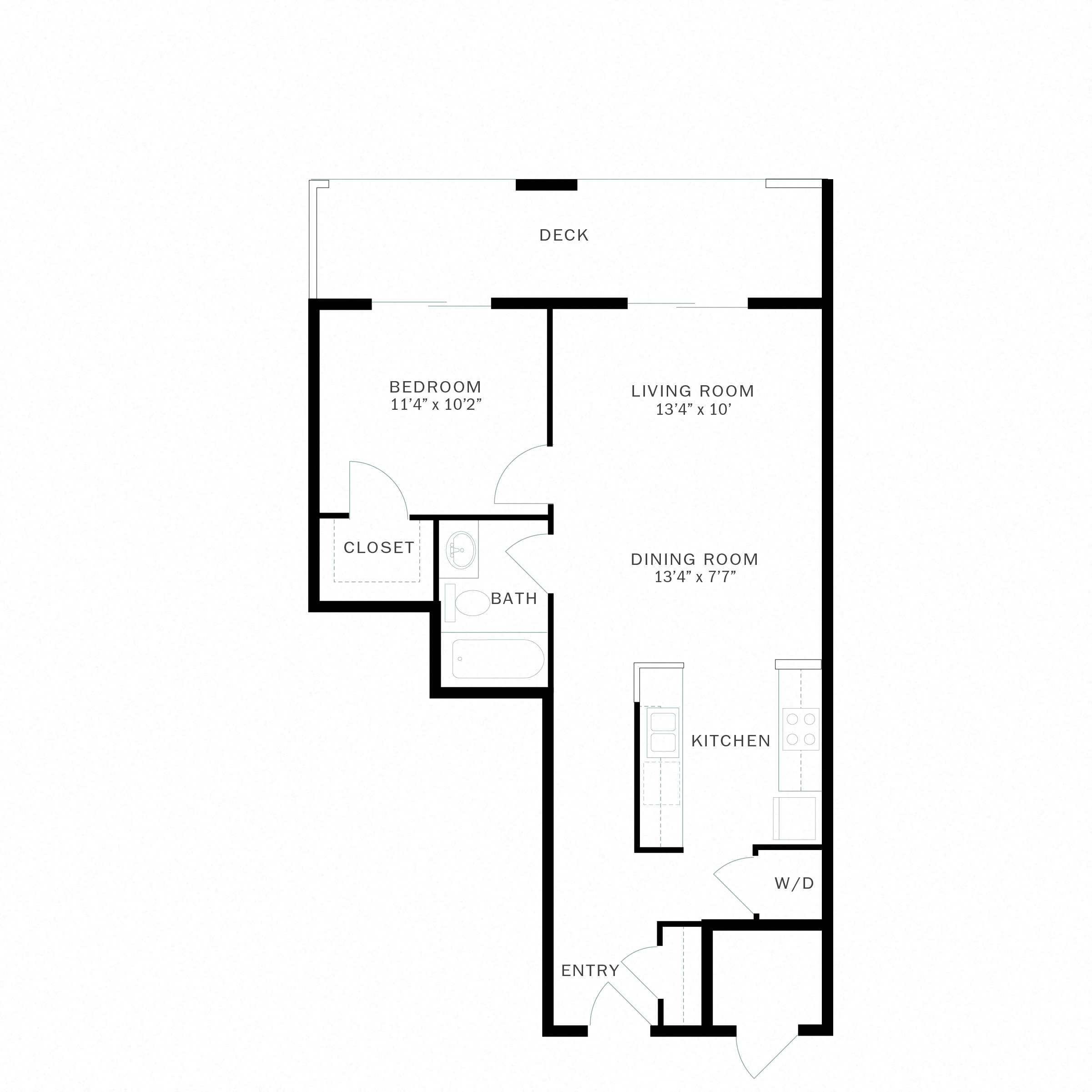 1D floor plan